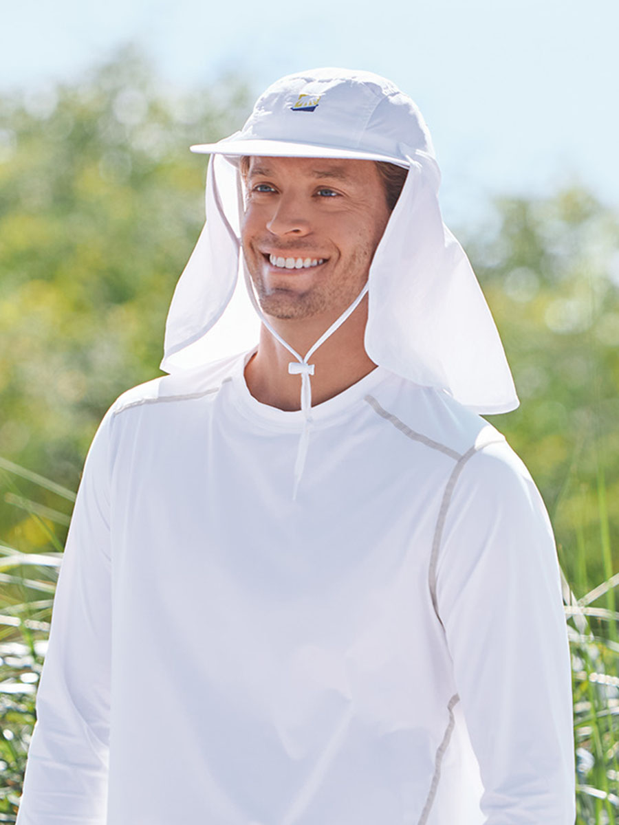 Neck Fabric Breathable Hat Drape Sun Protective