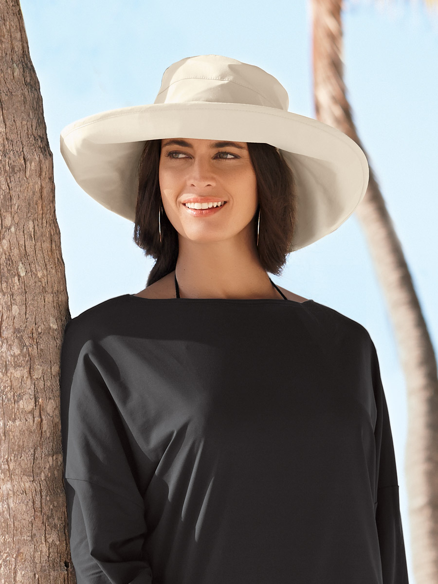 Ultra Wide Brim Sun Hat/women Reversible Hat/wire Brim: Trippy 60s